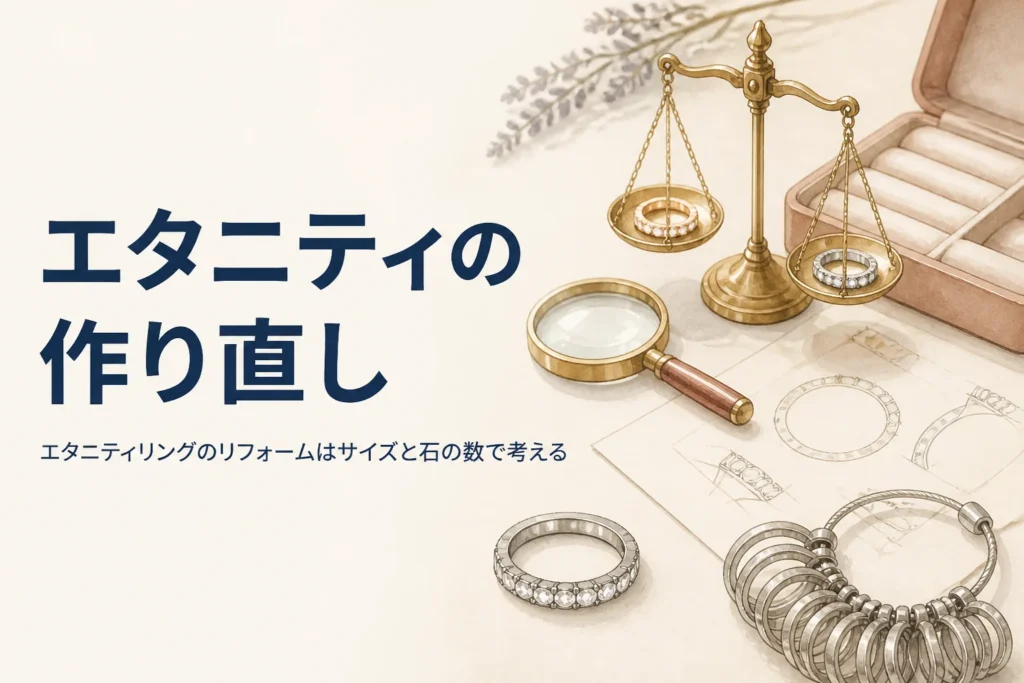 エタニティリングのリフォームを表したアイキャッチ
