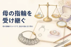 母の指輪のリメイクを表したアイキャッチ