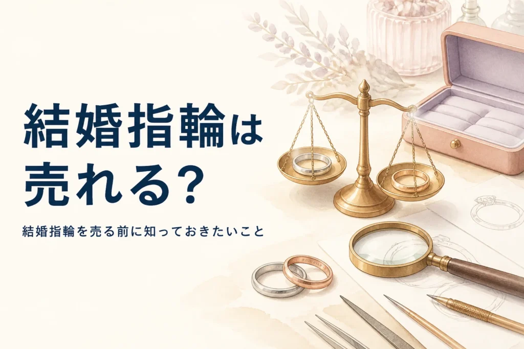 結婚指輪を売る前に考えることのイメージ