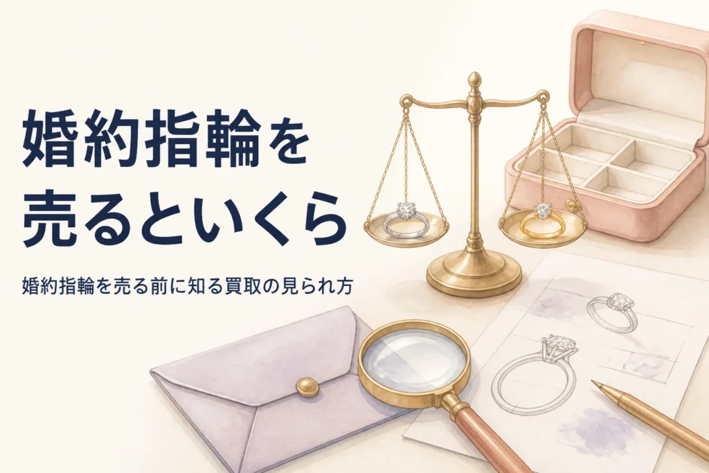 婚約指輪を売る時の買取の見られ方のイメージ