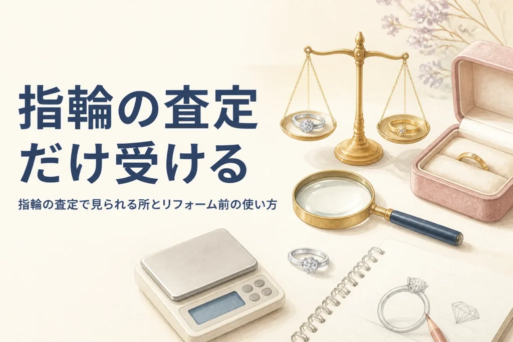 指輪の査定を受ける前のイメージ