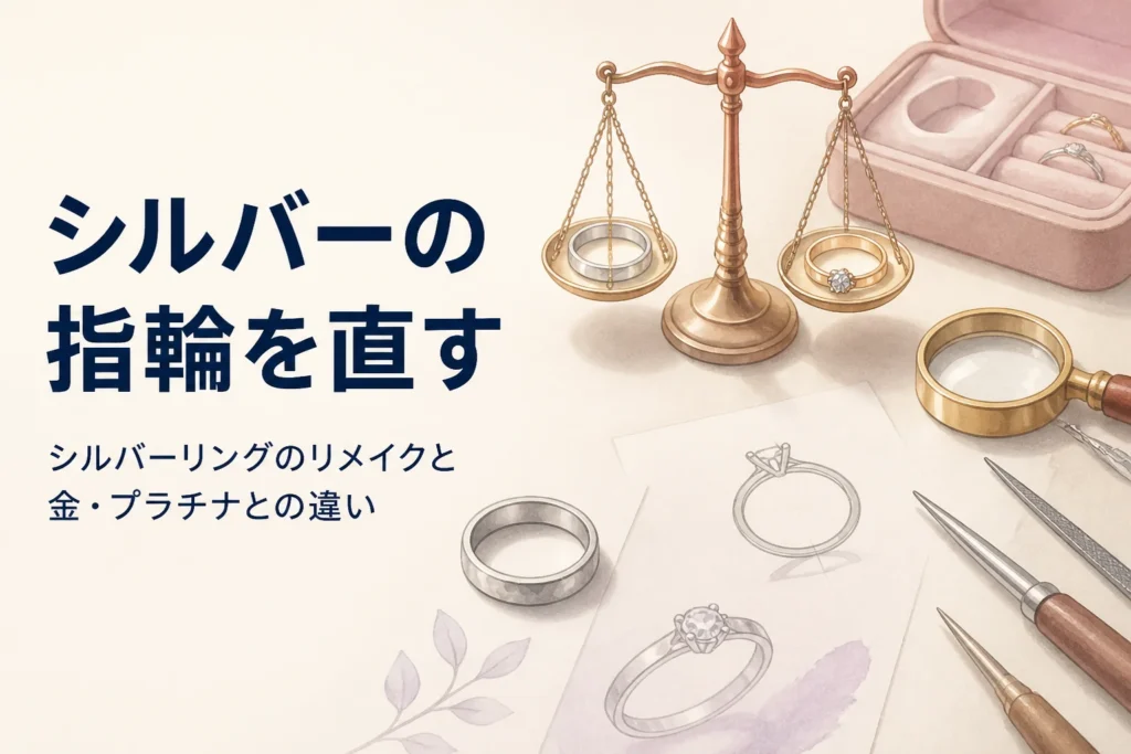 シルバーリングのリメイクを考えるイメージ