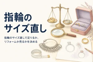 指輪のサイズ直しを表したアイキャッチ